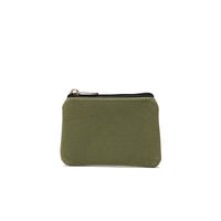 Women's Solid Color Canvas Zipper Coin Purses sku image 8