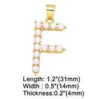 1 Piece Copper Artificial Pearls Letter Simple Style main image 3