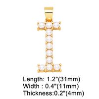 1 Piece Copper Artificial Pearls Letter Simple Style sku image 9