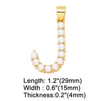 1 Piece Copper Artificial Pearls Letter Simple Style sku image 10