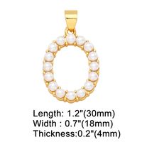1 Piece Copper Artificial Pearls Letter Simple Style sku image 15