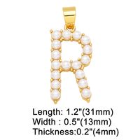 1 Piece Copper Artificial Pearls Letter Simple Style sku image 18