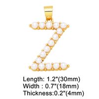 1 Piece Copper Artificial Pearls Letter Simple Style sku image 26