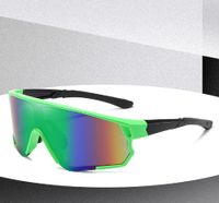 Fashion Solid Color Pc Special-shaped Mirror Full Frame Sports Sunglasses main image 5