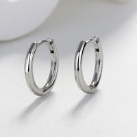1 Pair Elegant Round Gold Plated Brass Gold Plated Hoop Earrings main image 5