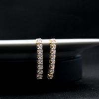 Luxurious Geometric Copper Plating Zircon Women's Bracelets Earrings Necklace main image 4
