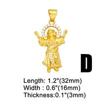 1 Piece Copper Zircon Sun Rainbow Key sku image 4