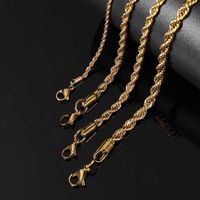 Hip-hop Geometric Stainless Steel Plating Unisex Necklace main image 3