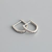 Einfacher Stil Geometrisch Sterling Silber Überzug Ohrringe 1 Paar sku image 7