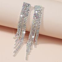 Fashion Flash Tassel Diamond Earrings Wholesale Nihaojewelry main image 6