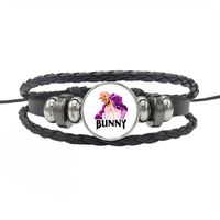 Streetwear Cartoon Pu Leather Drawstring Braid Unisex Bracelets sku image 1