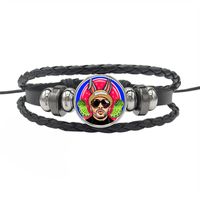 Streetwear Cartoon Pu Leather Drawstring Braid Unisex Bracelets sku image 7