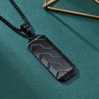 Fashion Geometric Stainless Steel Plating Pendant Necklace 1 Piece main image 3