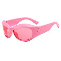 Fashion Color Block Pc Special-shaped Mirror Patchwork Full Frame Women's Sunglasses sku image 1