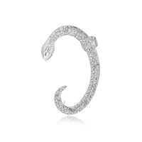 Décontractée Serpent Dragon Alliage Placage Incruster Strass Femmes Boucles D'oreilles Clips D'oreille 1 Paire main image 5