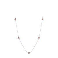 Sweet Heart Shape Silver Plating Inlay Zircon Choker 1 Piece main image 3