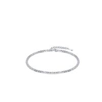 Simple Style Solid Color Silver Plating Bracelets 1 Piece main image 4