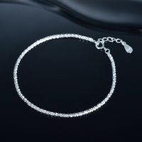 Simple Style Solid Color Silver Plating Bracelets 1 Piece main image 5