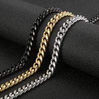 Hip Hop Geometrisch Rostfreier Stahl Überzug Halskette 1 Stück main image 2