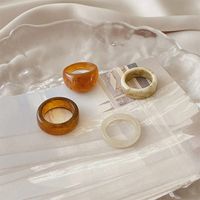 Fashion Marble Resin Women's Rings 1 Set main image 2