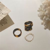 Fashion Marble Resin Women's Rings 1 Set sku image 11