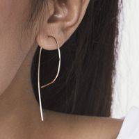 1 Pair Fashion Heart Shape Plating Alloy Earrings sku image 2