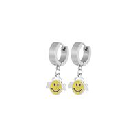 Fashion Smiley Face Wings Alloy Plating Women's Drop Earrings 1 Pair main image 3