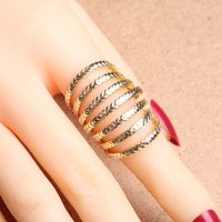 Simple Style Solid Color Alloy Women's Rings 1 Piece main image 3