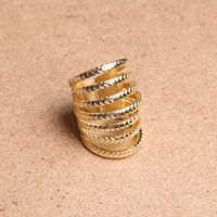 Simple Style Solid Color Alloy Women's Rings 1 Piece main image 4
