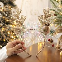 Nordic Style Cute Christmas Christmas Tree Santa Claus Antlers Flannel Hair Band sku image 39