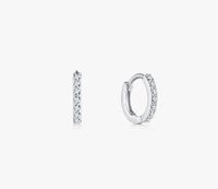 Style Simple Rond Argent Placage Incruster Zircon Des Boucles D'oreilles 1 Paire main image video