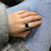 Mode Herzform Kupfer Emaille Ringe 1 Stück sku image 1