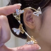 Fairy Style Butterfly Alloy Rhinestone Hollow Out Women's Ear Clips 1 Piece main image 1