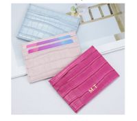 Unisex Solid Color Pu Leather Open Card Holders main image 1