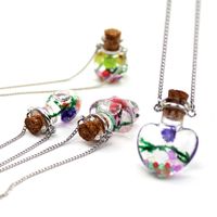 Fashion Heart Shape Glass Handmade Unisex Pendant Necklace 1 Piece main image 6