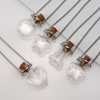 Fashion Heart Shape Glass Handmade Unisex Pendant Necklace 1 Piece main image 5