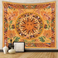 Bohemian Psychedelic Sun Flower Printing Background Cloth Tapestry Wholesale Nihaojewelry sku image 1