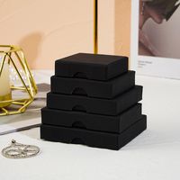 Fashion Solid Color Paper Jewelry Boxes sku image 7