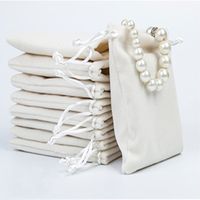 Casual Solid Color Flannel Jewelry Packaging Bags sku image 10