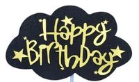Birthday Clouds Letter Paper Party Cake Decorating Supplies sku image 1