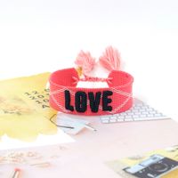 1 Piece Fashion Love Polyester Embroidery Handmade Tassel Unisex Bracelets sku image 53