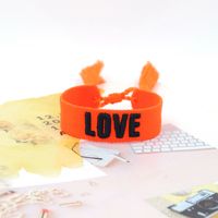 1 Piece Fashion Love Polyester Embroidery Handmade Tassel Unisex Bracelets sku image 58