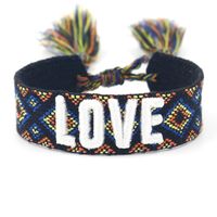 1 Piece Fashion Love Polyester Embroidery Handmade Tassel Unisex Bracelets sku image 16