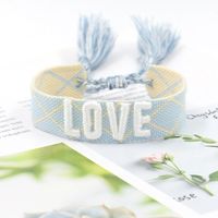 1 Piece Fashion Love Polyester Embroidery Handmade Tassel Unisex Bracelets sku image 23