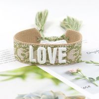 1 Piece Fashion Love Polyester Embroidery Handmade Tassel Unisex Bracelets sku image 32