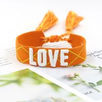 1 Piece Fashion Love Polyester Embroidery Handmade Tassel Unisex Bracelets sku image 26
