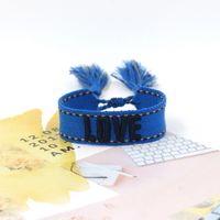 1 Piece Fashion Love Polyester Embroidery Handmade Tassel Unisex Bracelets sku image 43