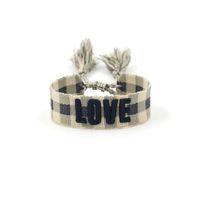 1 Piece Fashion Love Polyester Embroidery Handmade Tassel Unisex Bracelets sku image 47