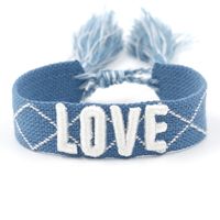 1 Piece Fashion Love Polyester Embroidery Handmade Tassel Unisex Bracelets sku image 22