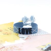 1 Piece Fashion Love Polyester Embroidery Handmade Tassel Unisex Bracelets sku image 55